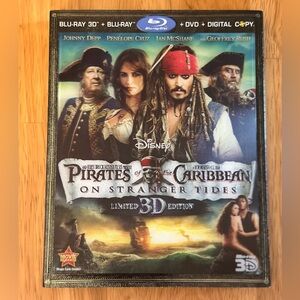 Pirates of the Caribbean on Stranger Tides Blu-Ray 3D + Blu-Ray + DVD